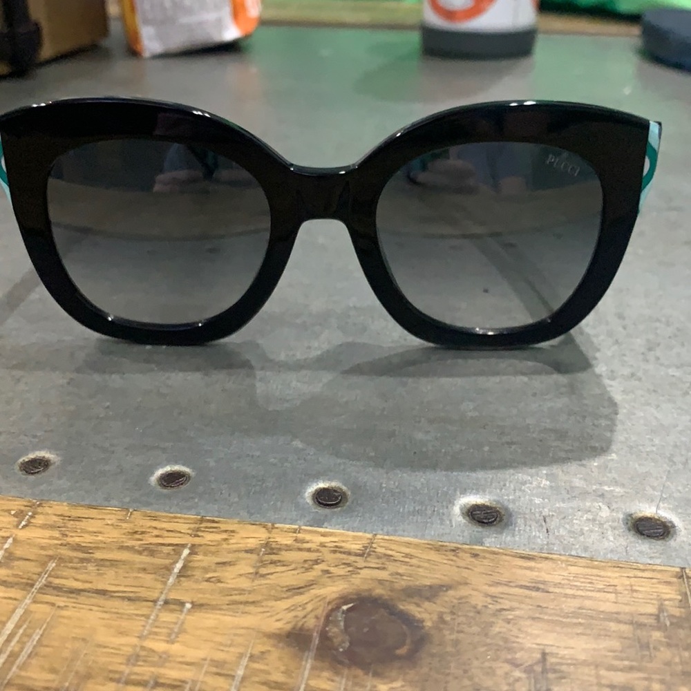 Black Emilio Puccii oversized Sunglasses